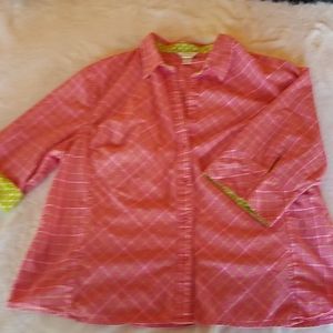 Woman's 3x CJ Banks Blouse Shirt Top